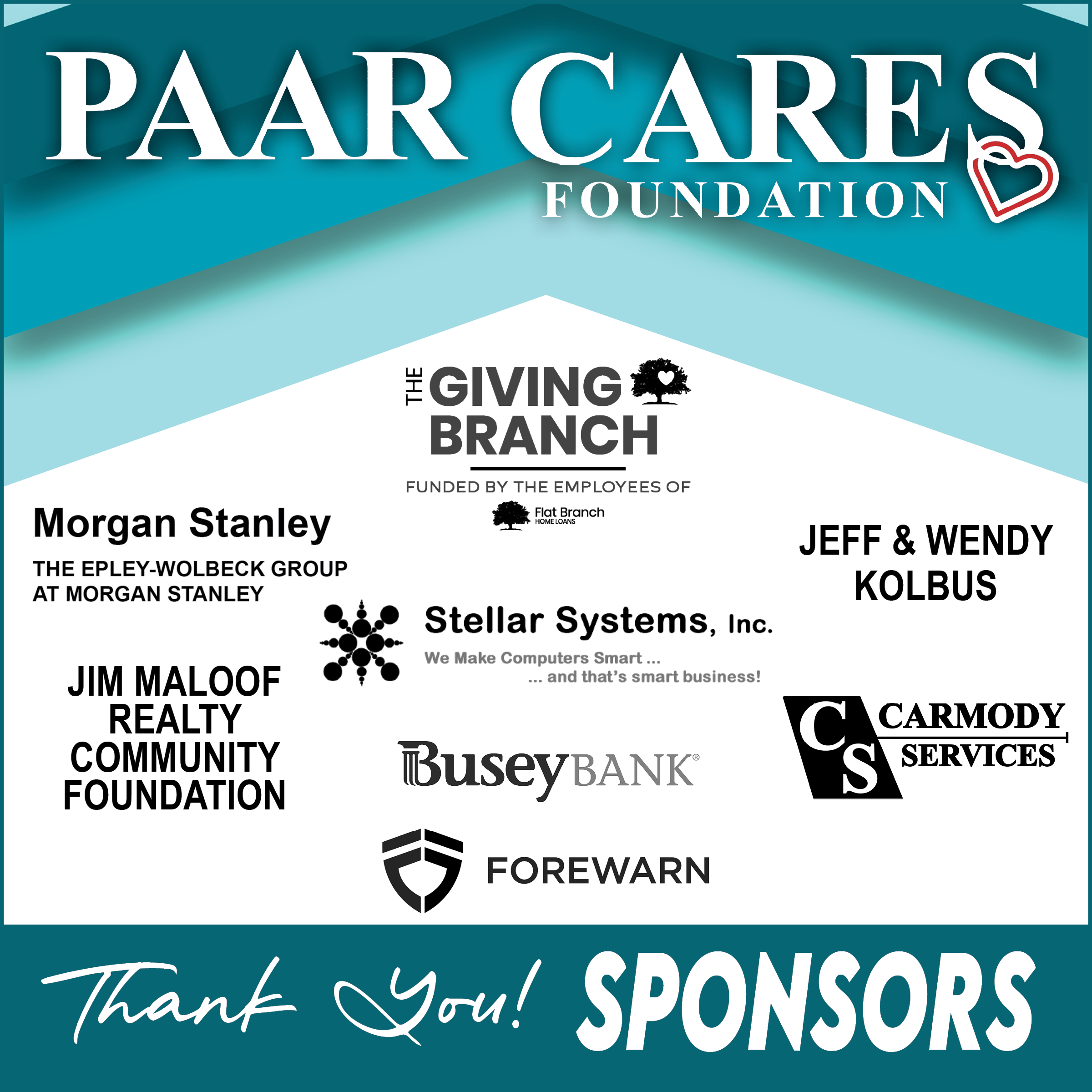 PAAR CARES Sponsors